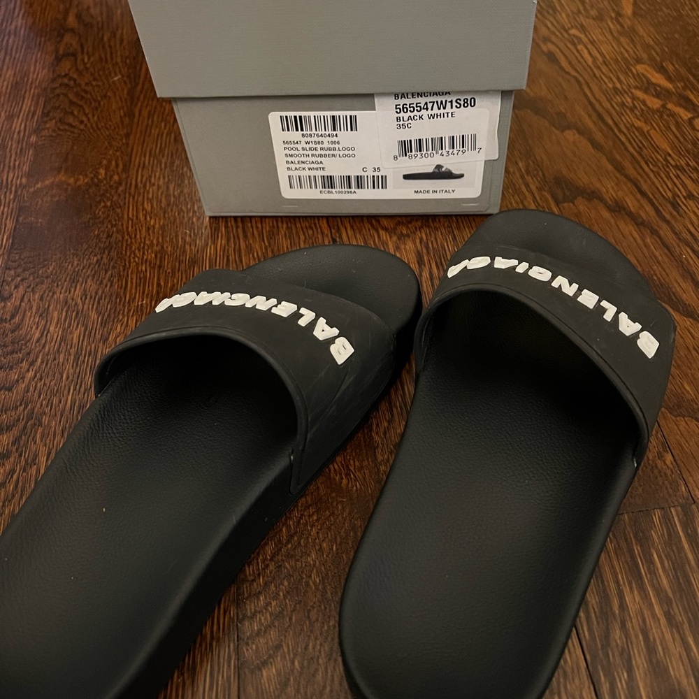 Balenciaga slides - like new with box - Picture 2 of 2